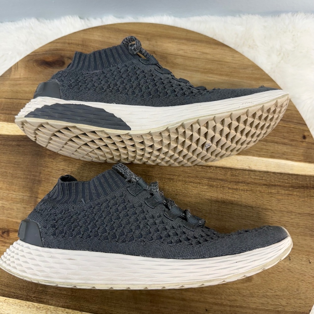 NOBULL Allday Knit Shoes Women's 8.5 Men 7 Gray Gum Lightweight Training Sneaker - Picture 6 of 12